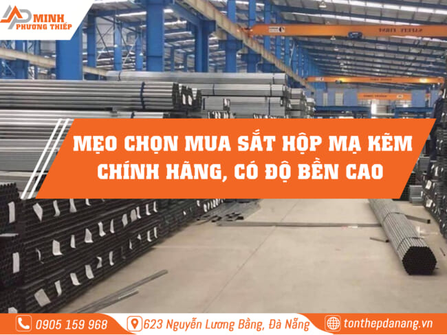 sắt hộp mạ kẽm