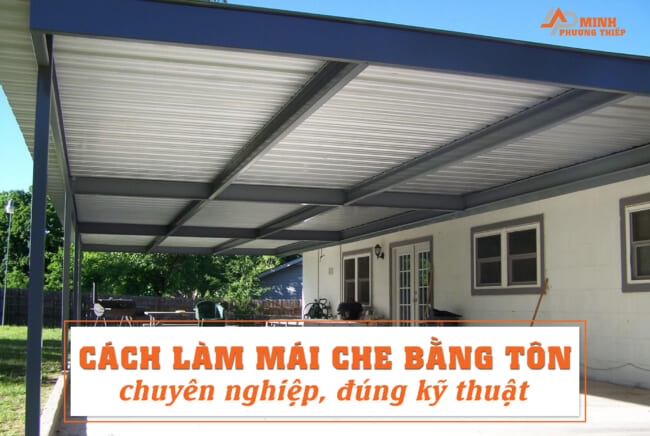 làm mái che bằng tôn